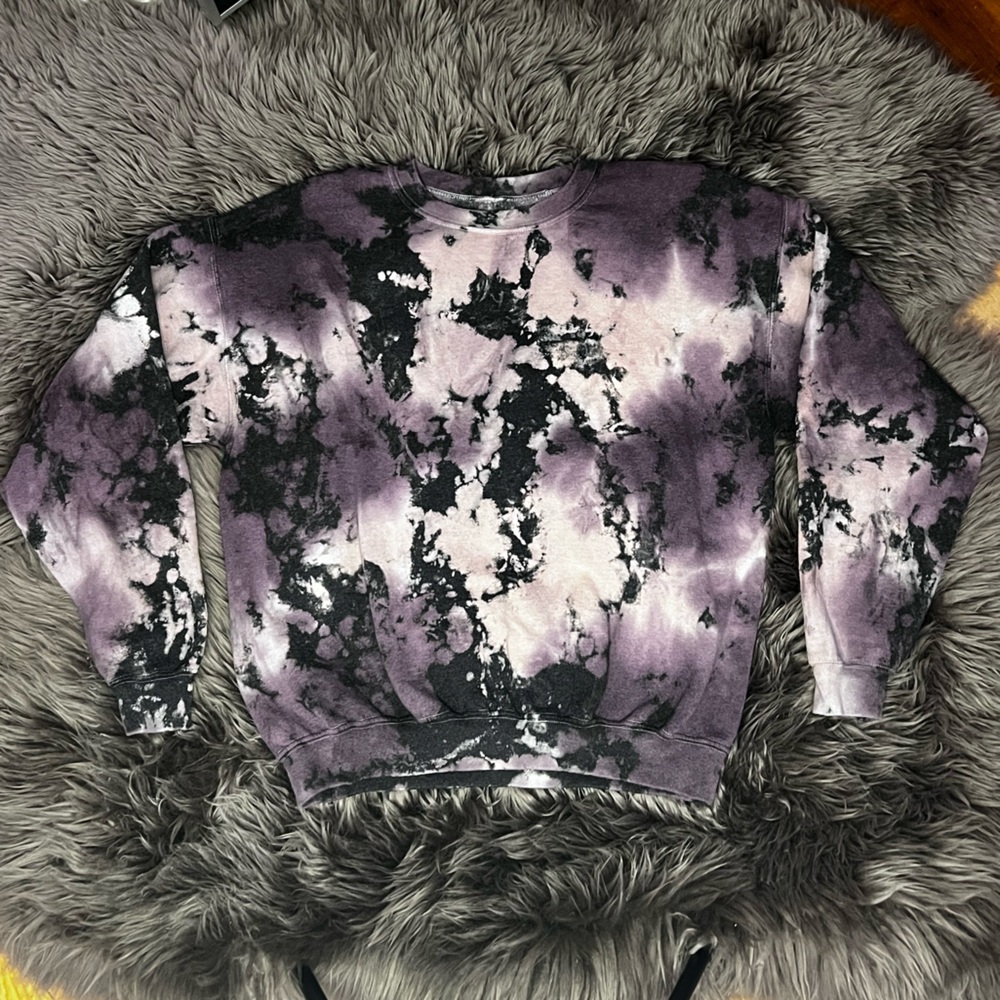 Purple Tie-Dye Sweater